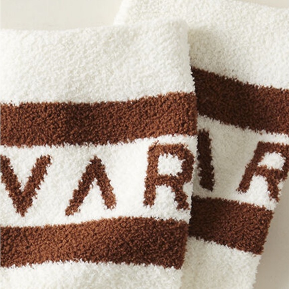 VARLEY Spencer socks Crew Retro Pair, Cream/Tan, NWOT - Picture 4 of 6